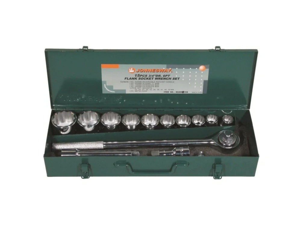 Gola sada 3/4", 12hranné hlavice, 14 kusů, 22-50 mm