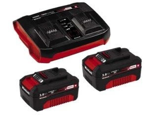 Startovací sada Power X-Change DUO, 2× 3 Ah baterie (18 V) a nabíječka - Einhell